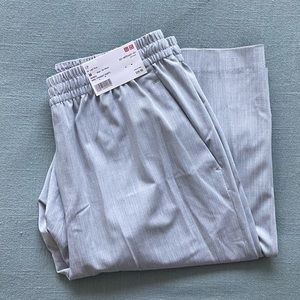 UNIQLO Wide Straight Pants Light Gray